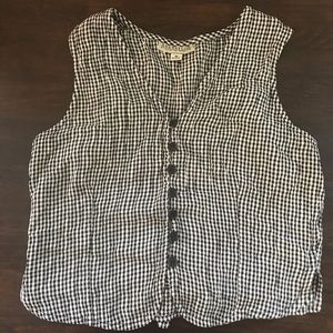 Vintage Ann Taylor Gingham Crop Top